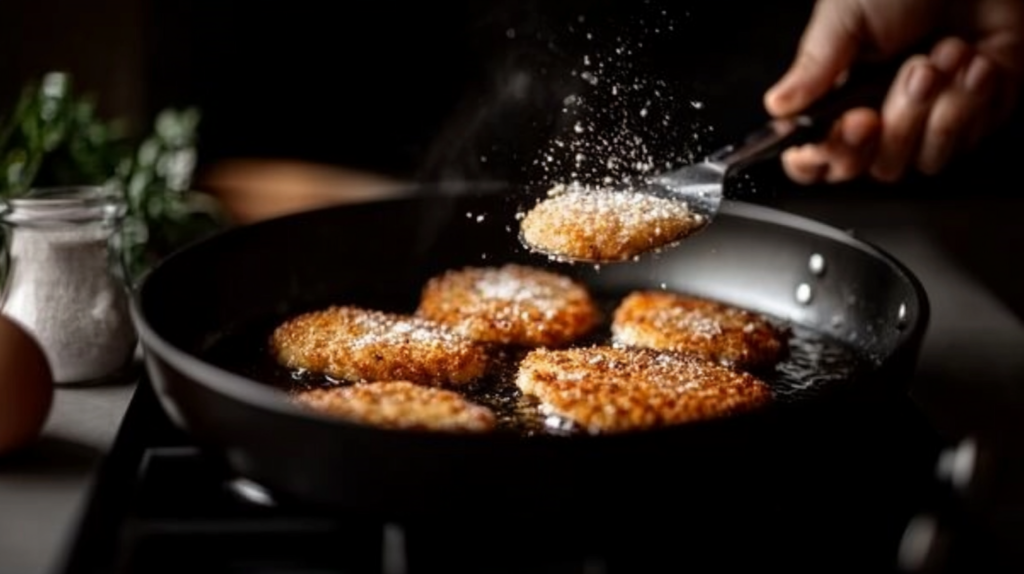 tep-by-step guide to making the NBC Chicago Himmel chicken snitzel recipe.