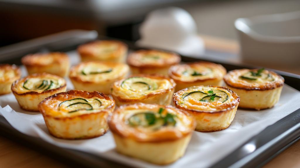 Egg muffins made with zucchini and carrots
