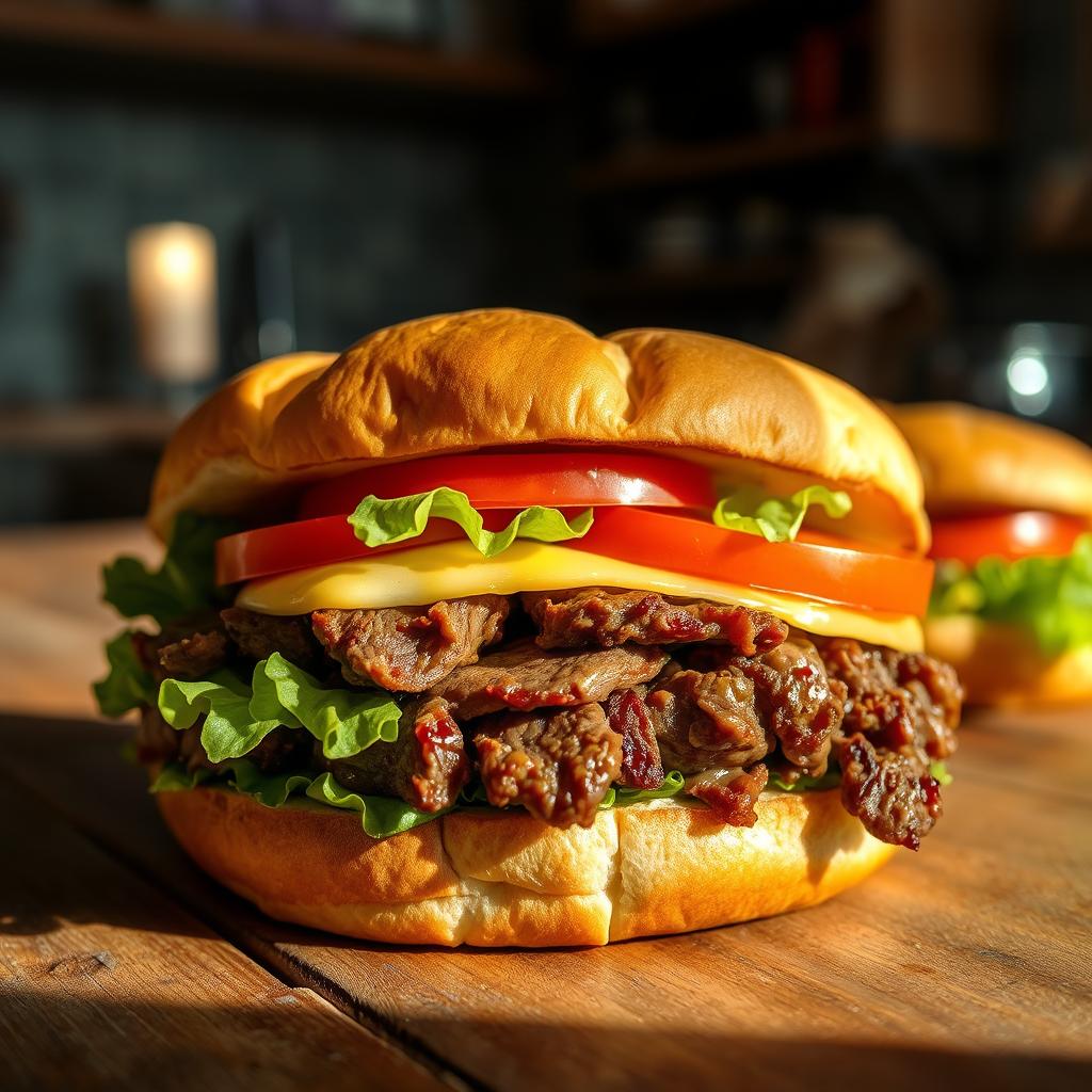 breakfast brisket sandwich