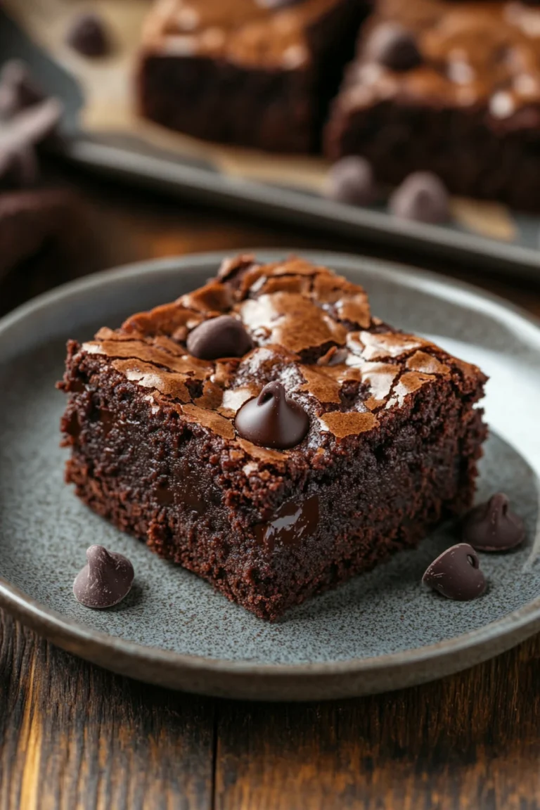 Close-up of banana cake brownies with a golden crust and moist texture