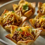 Close-up of Taco Ranch Bites with a clean background and bright lighting.